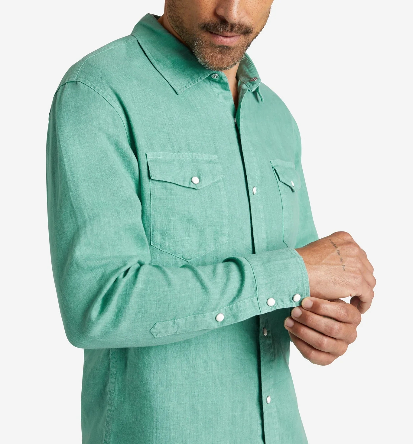 4Corner Linen Snap Shirt