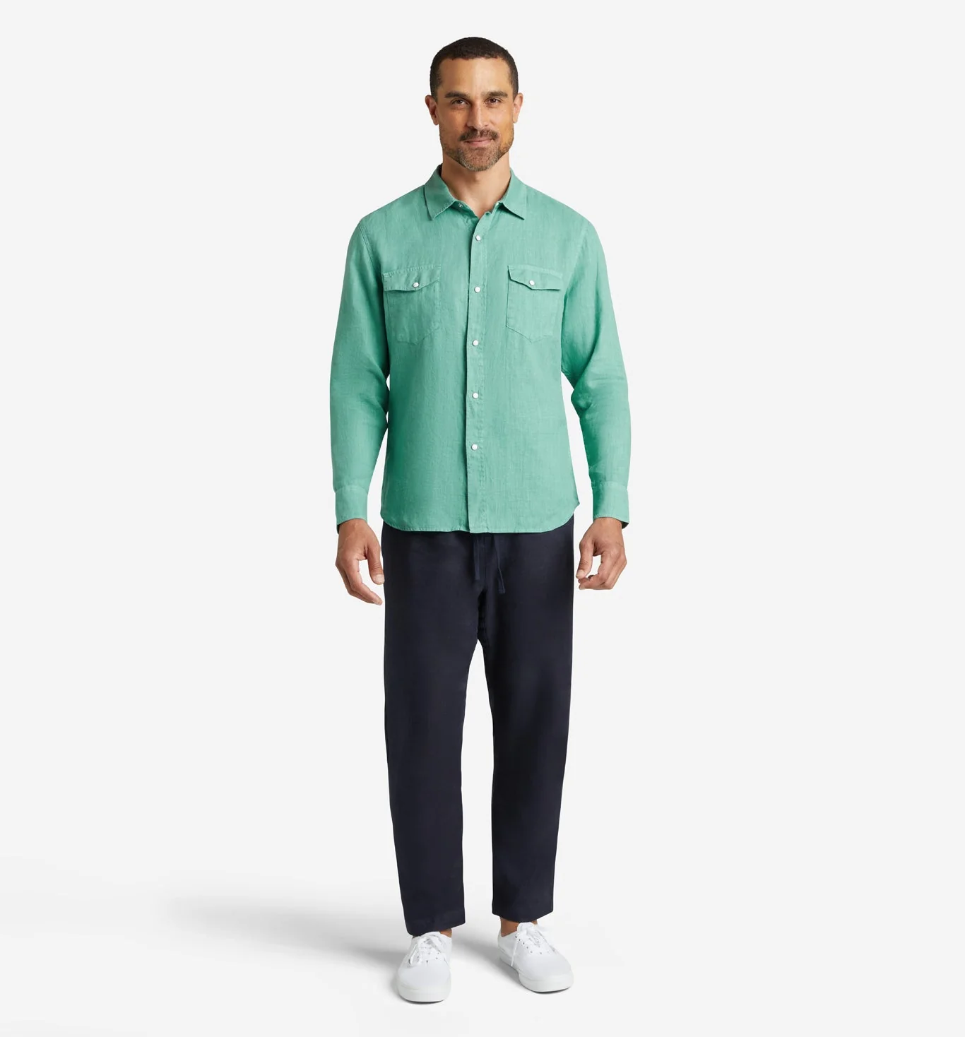4Corner Linen Snap Shirt - Image 2