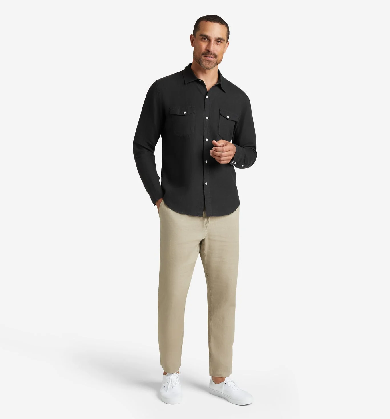 4Corner Linen Snap Shirt - Image 2