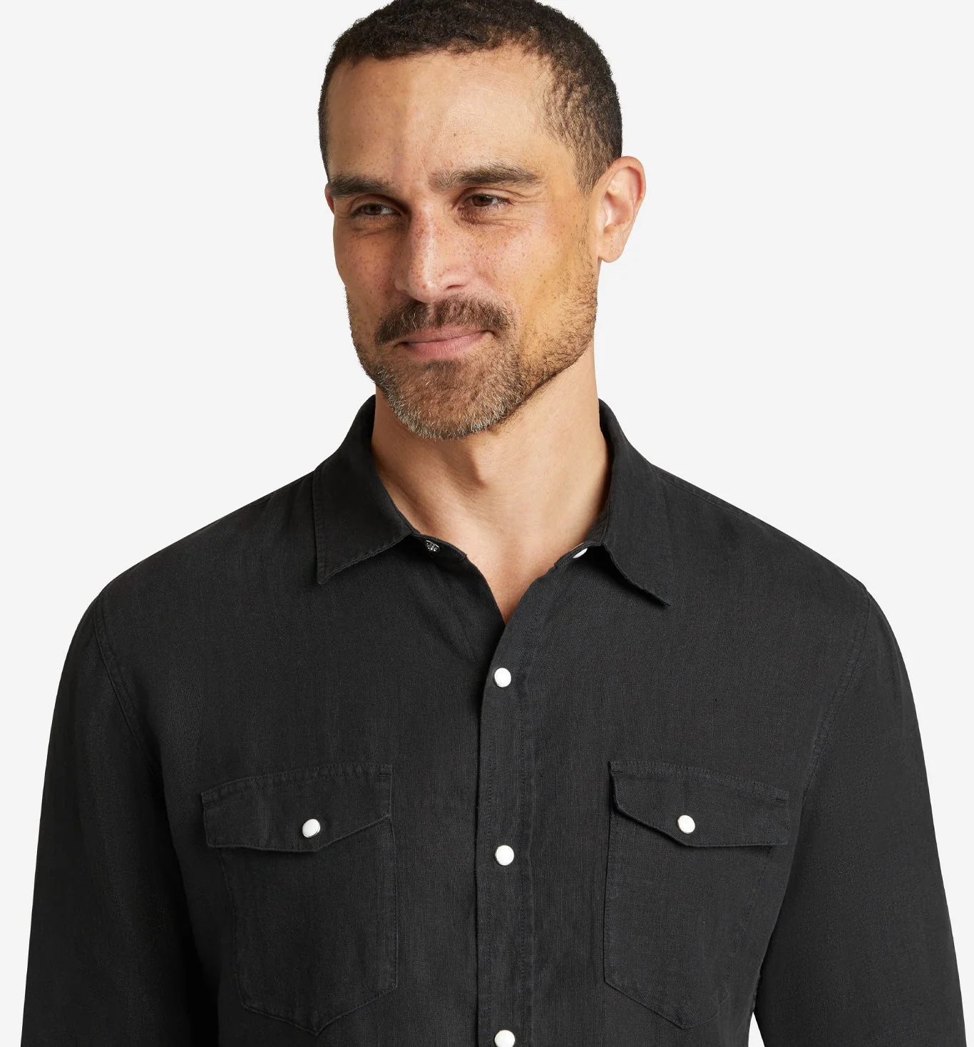 4Corner Linen Snap Shirt - Image 4
