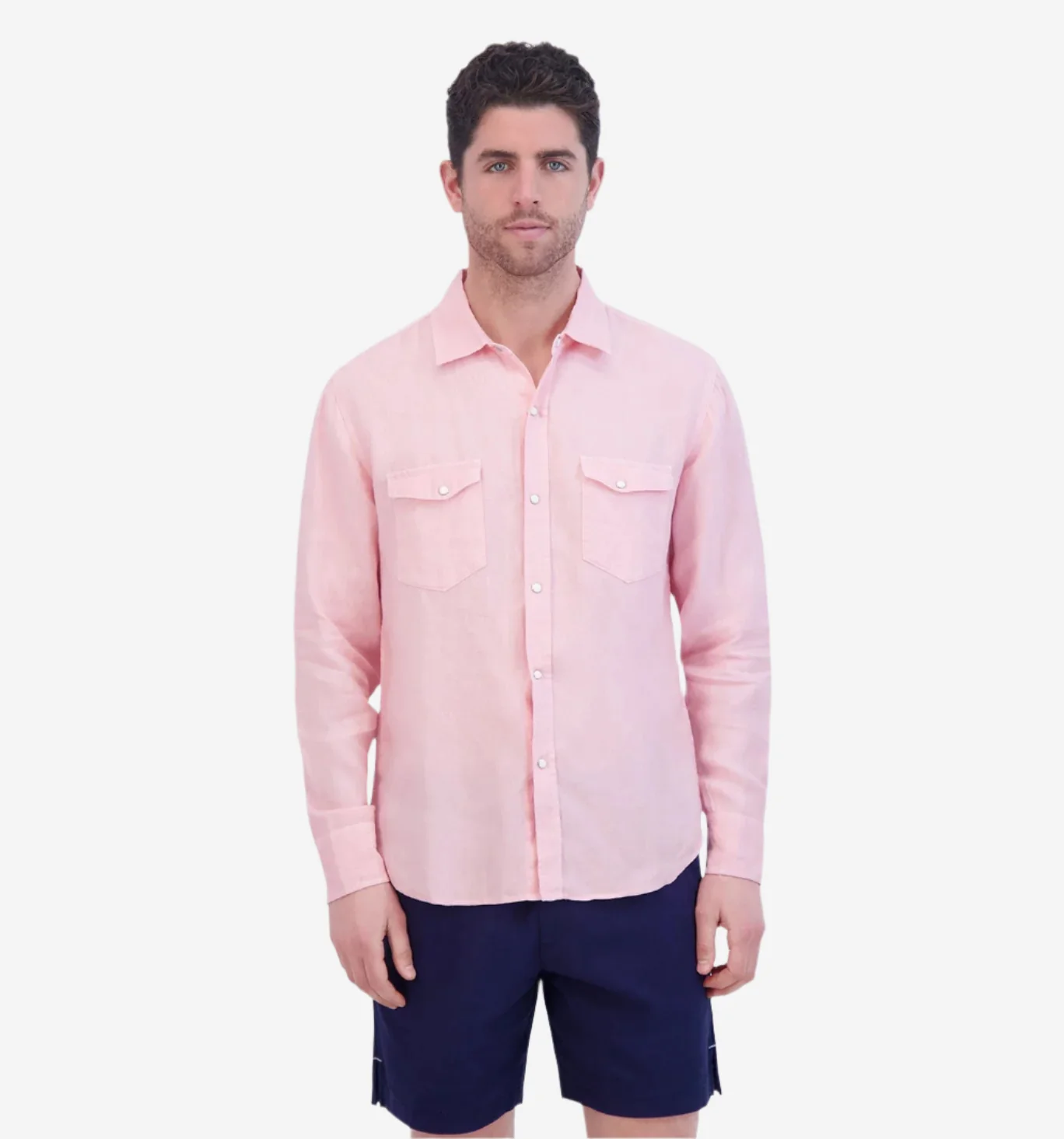 4Corner Linen Snap Shirt