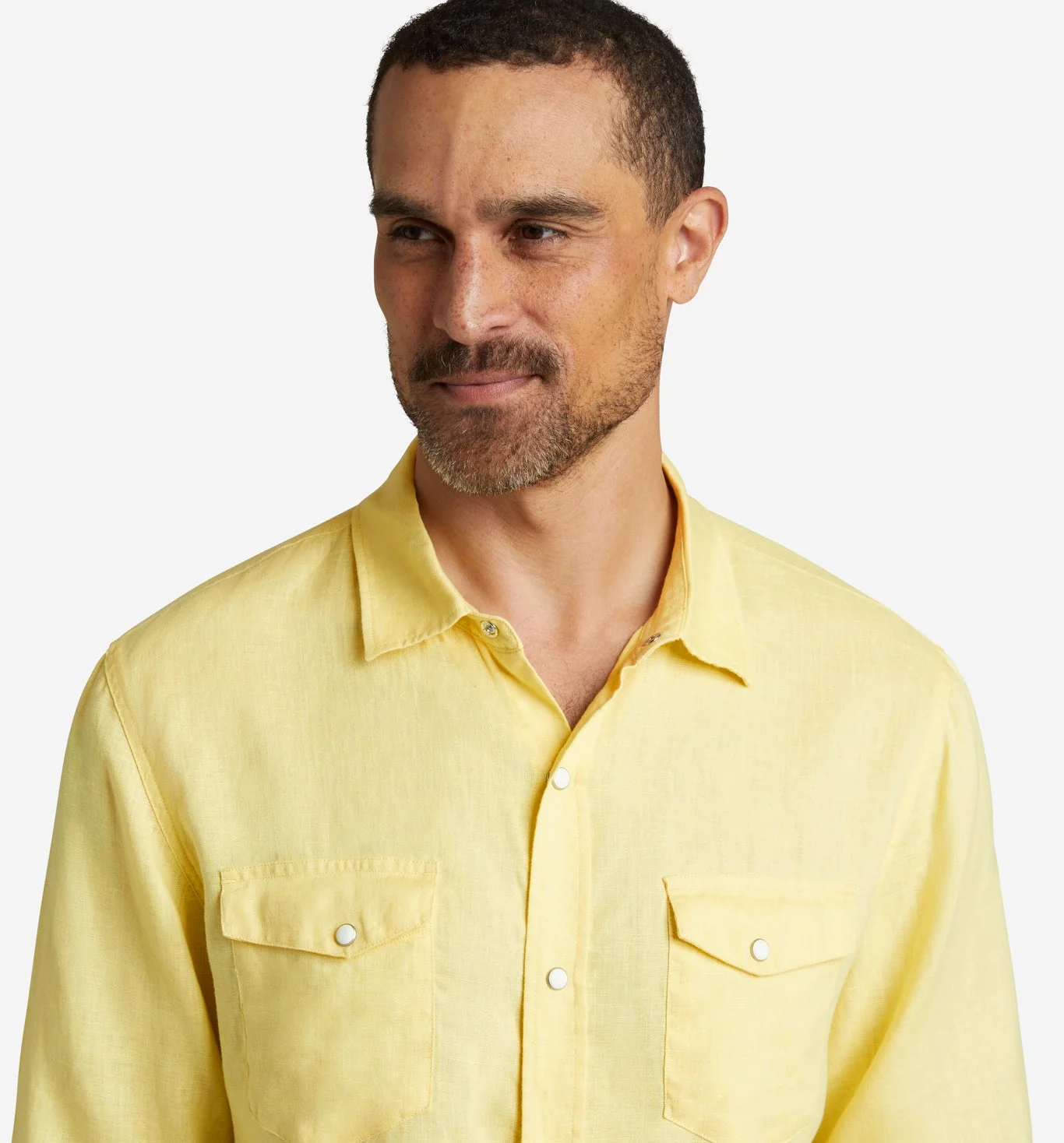 4Corner Linen Snap Shirt - Image 3