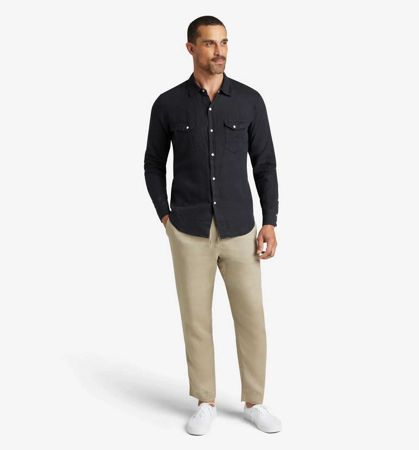 4Corner Linen Snap Shirt - Image 2