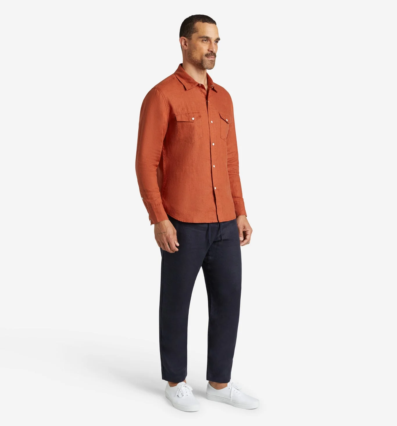 4Corner Linen Snap Shirt