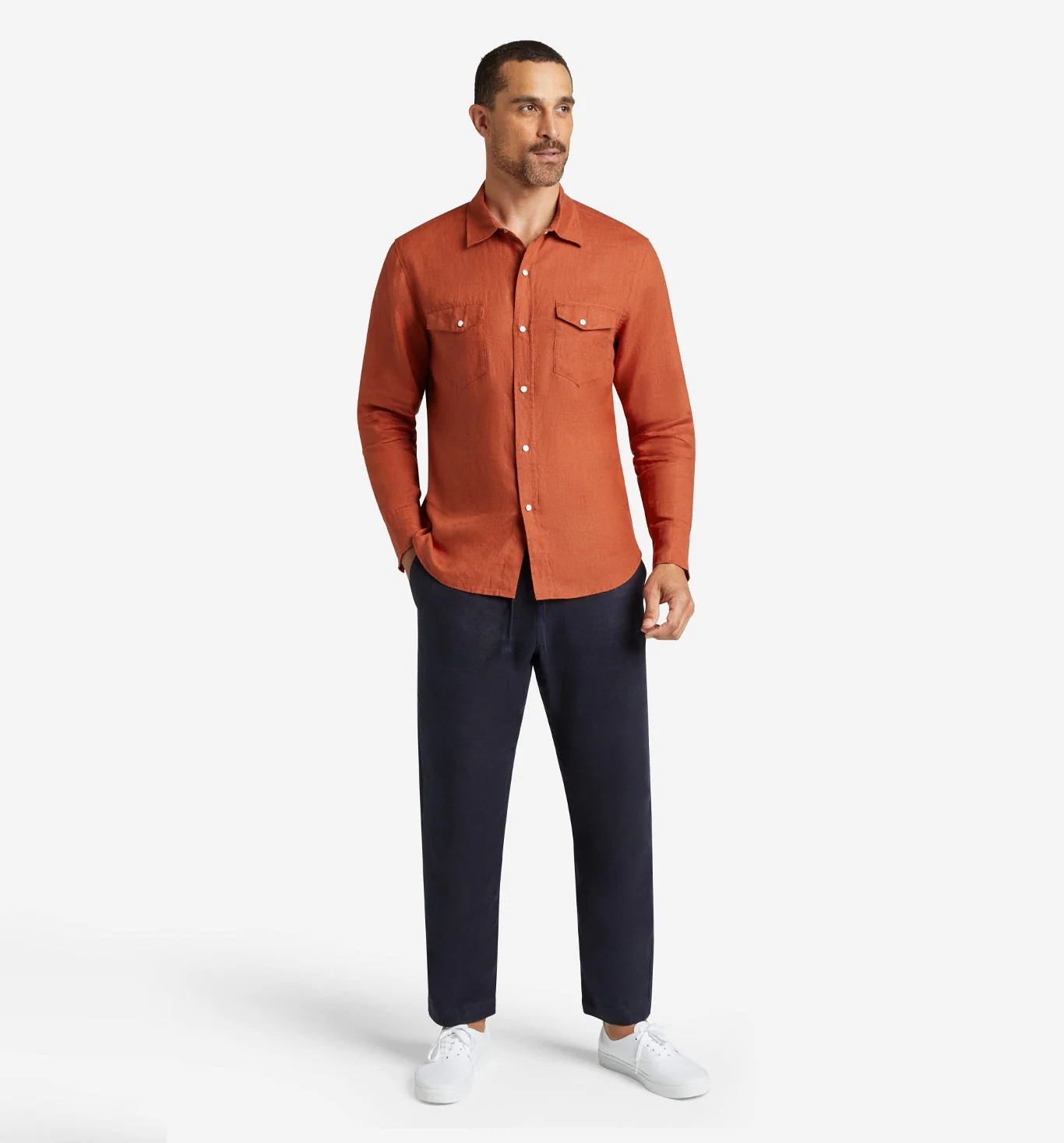 4Corner Linen Snap Shirt - Image 2