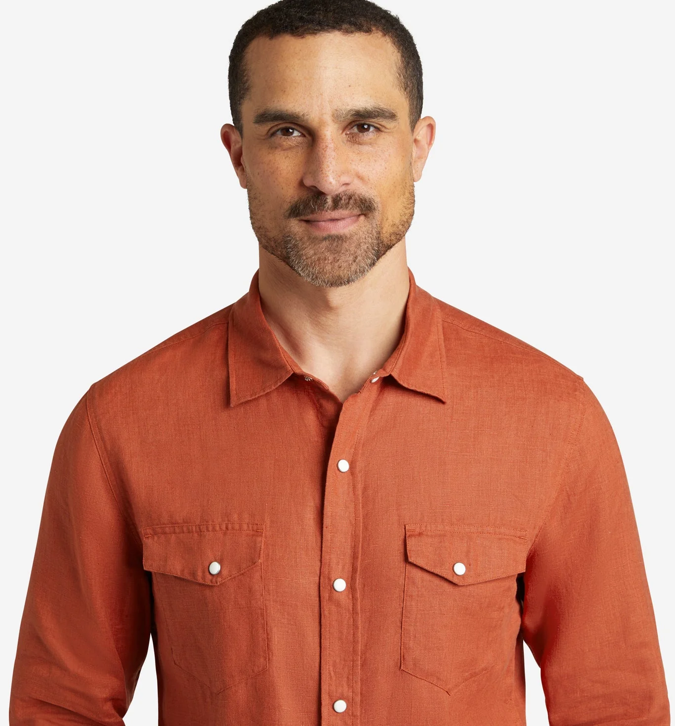 4Corner Linen Snap Shirt - Image 3
