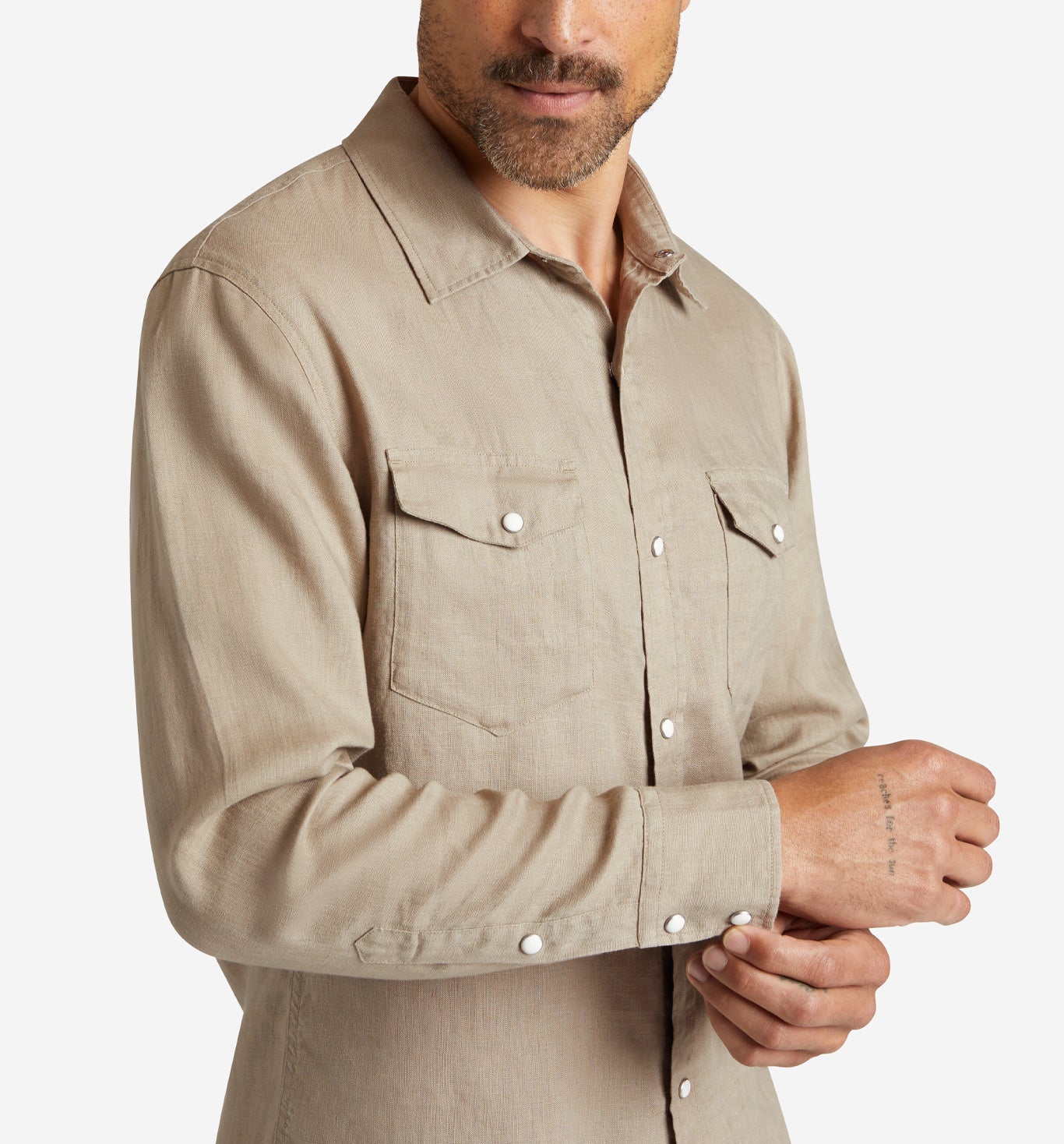 4Corner Linen Snap Shirt - Image 2