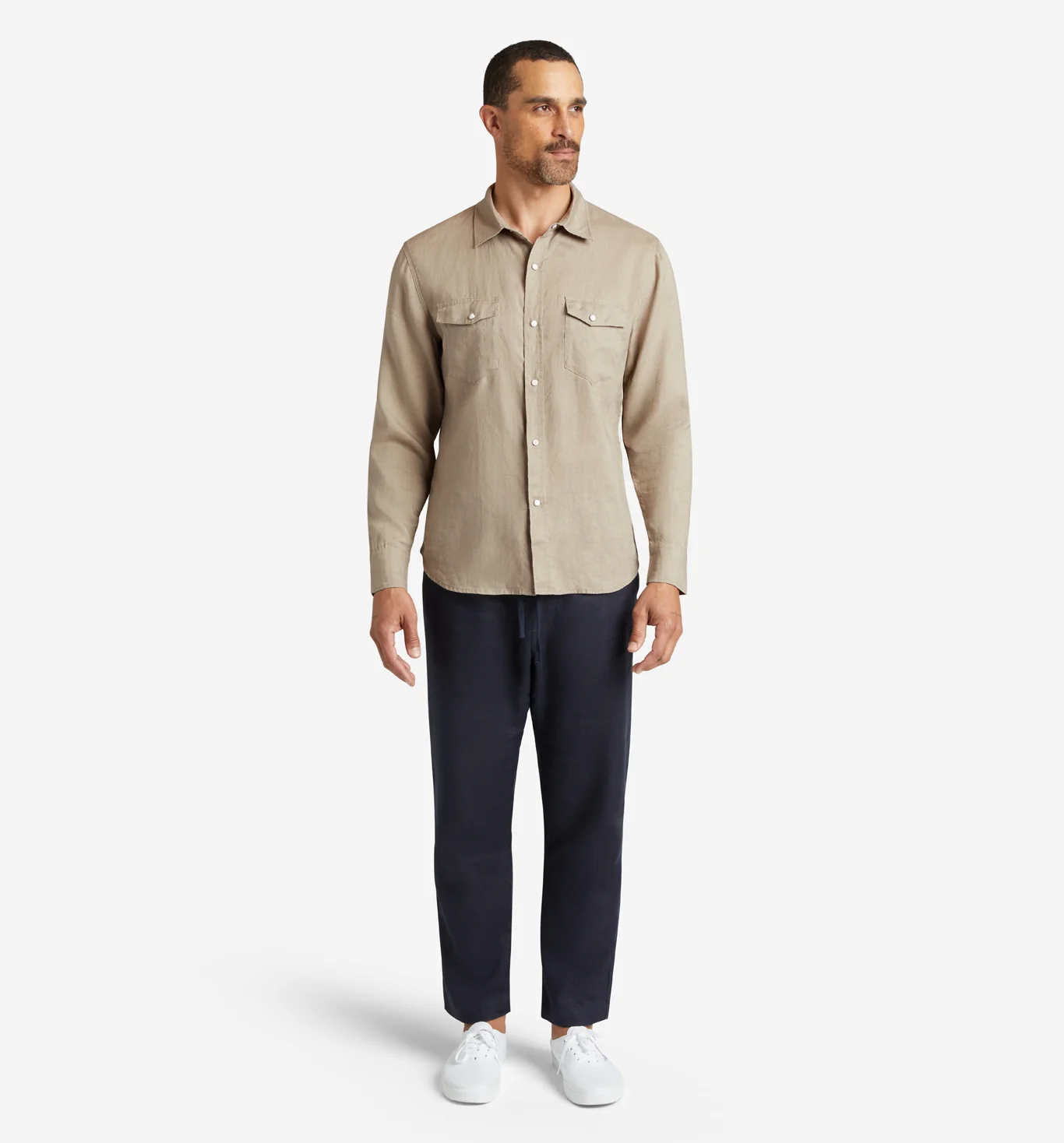4Corner Linen Snap Shirt - Image 3