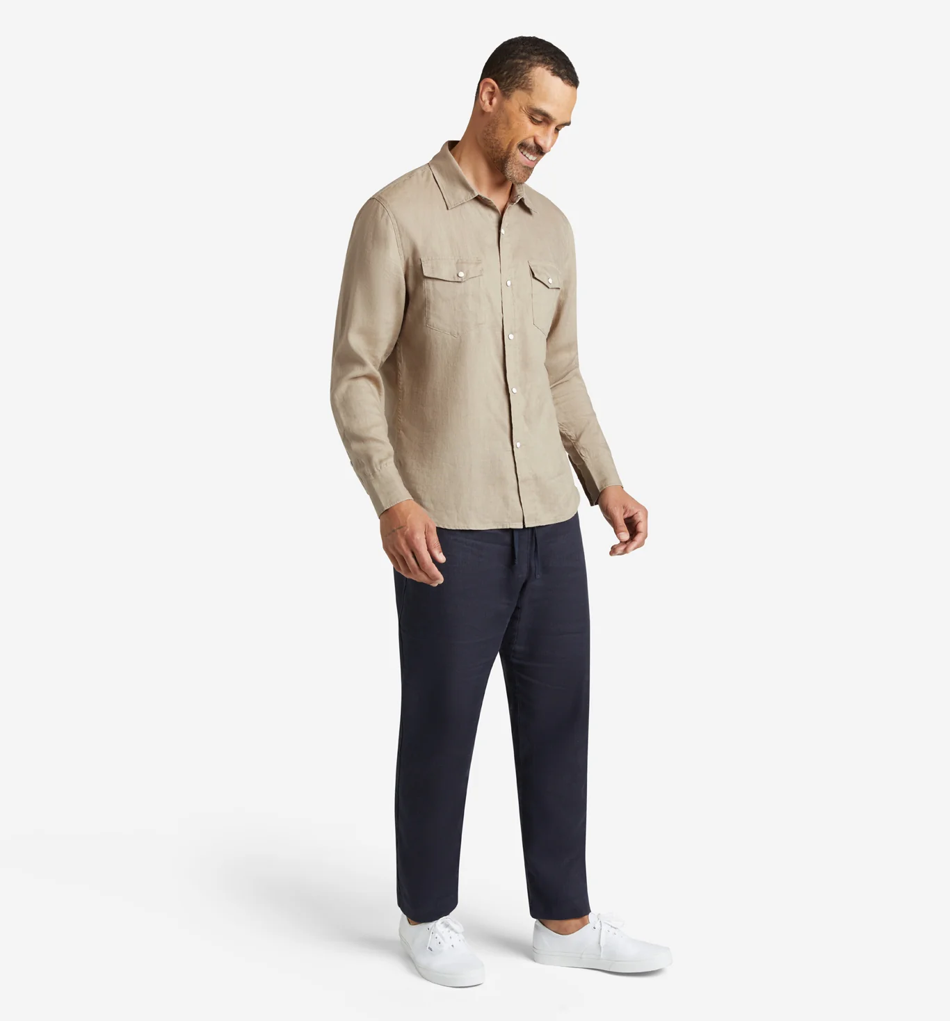 4Corner Linen Snap Shirt - Image 5