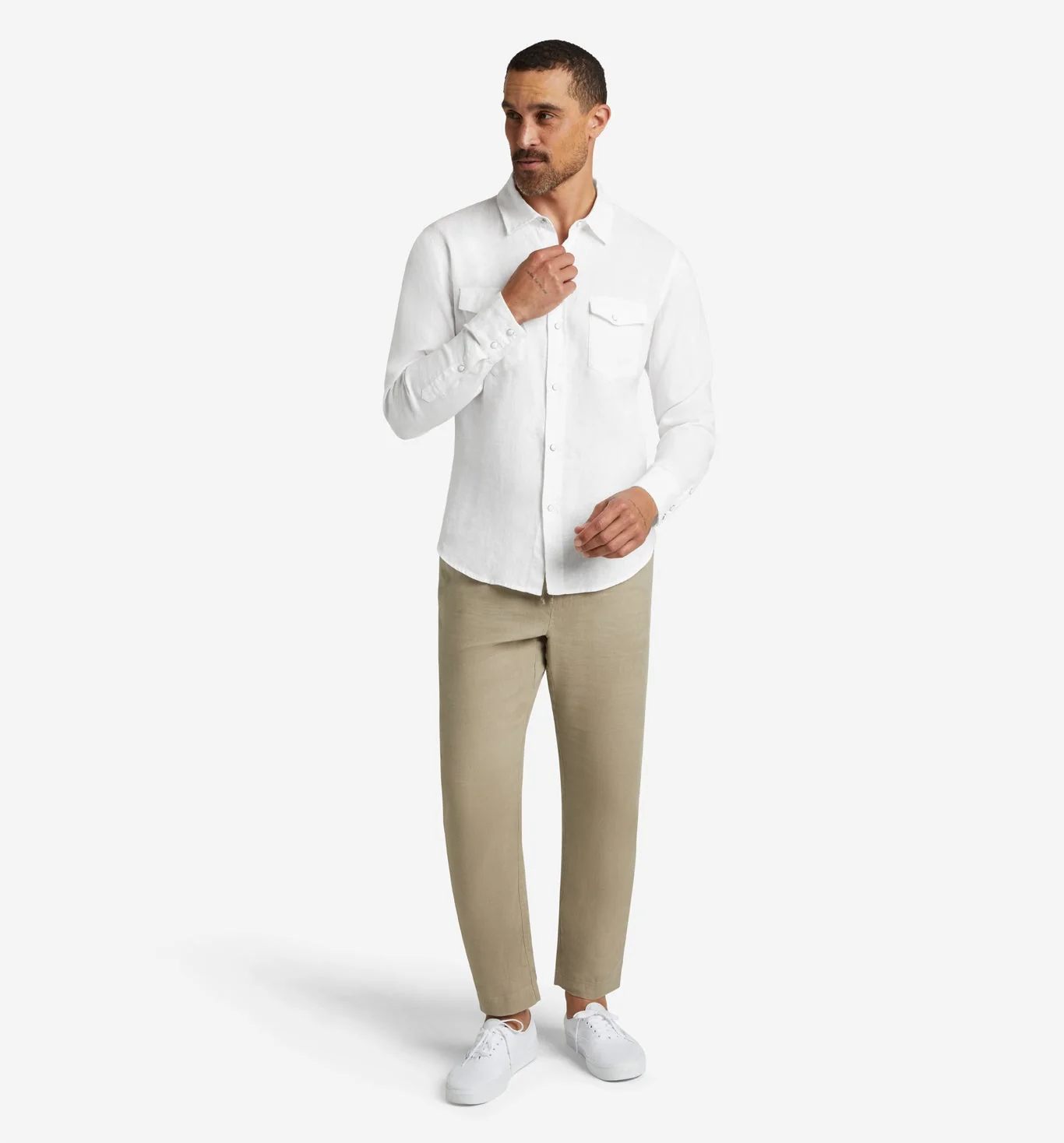 4Corner Linen Snap Shirt