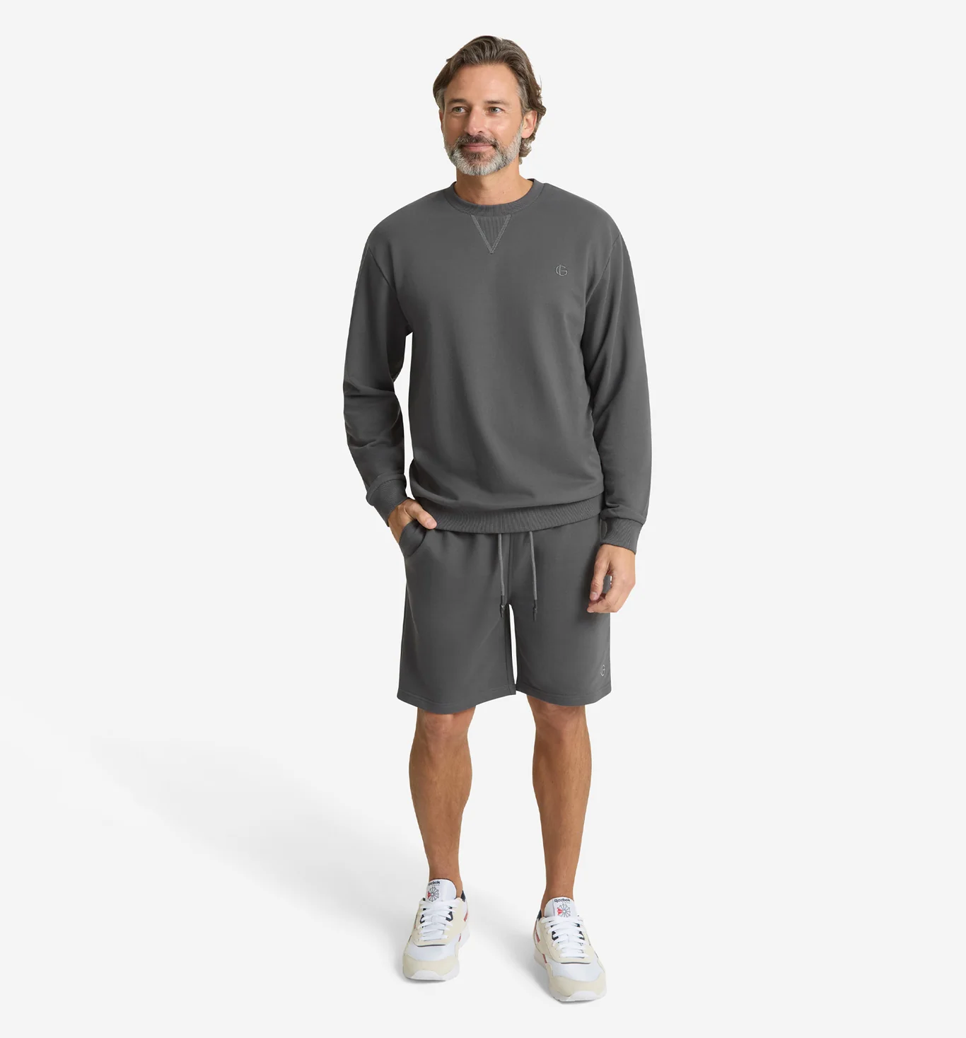 Lounge French Terry Crew Neck Sweatshirt - Image 3