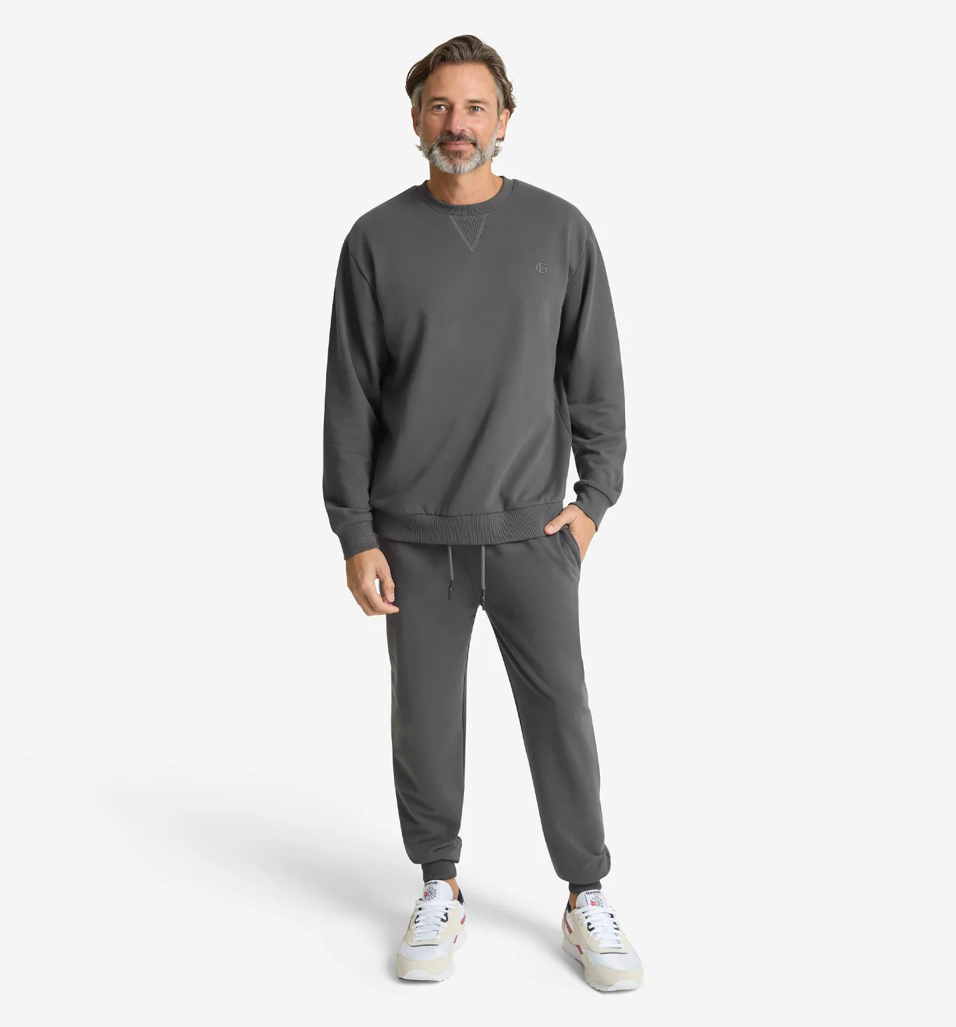 Lounge French Terry Crew Neck Sweatshirt - Image 6
