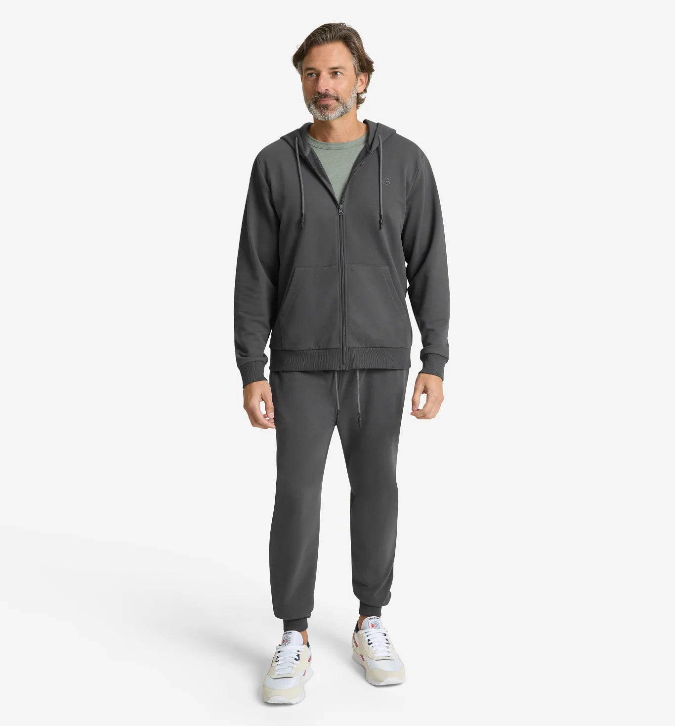 Lounge French Terry Full Zip Hoodie - Image 6