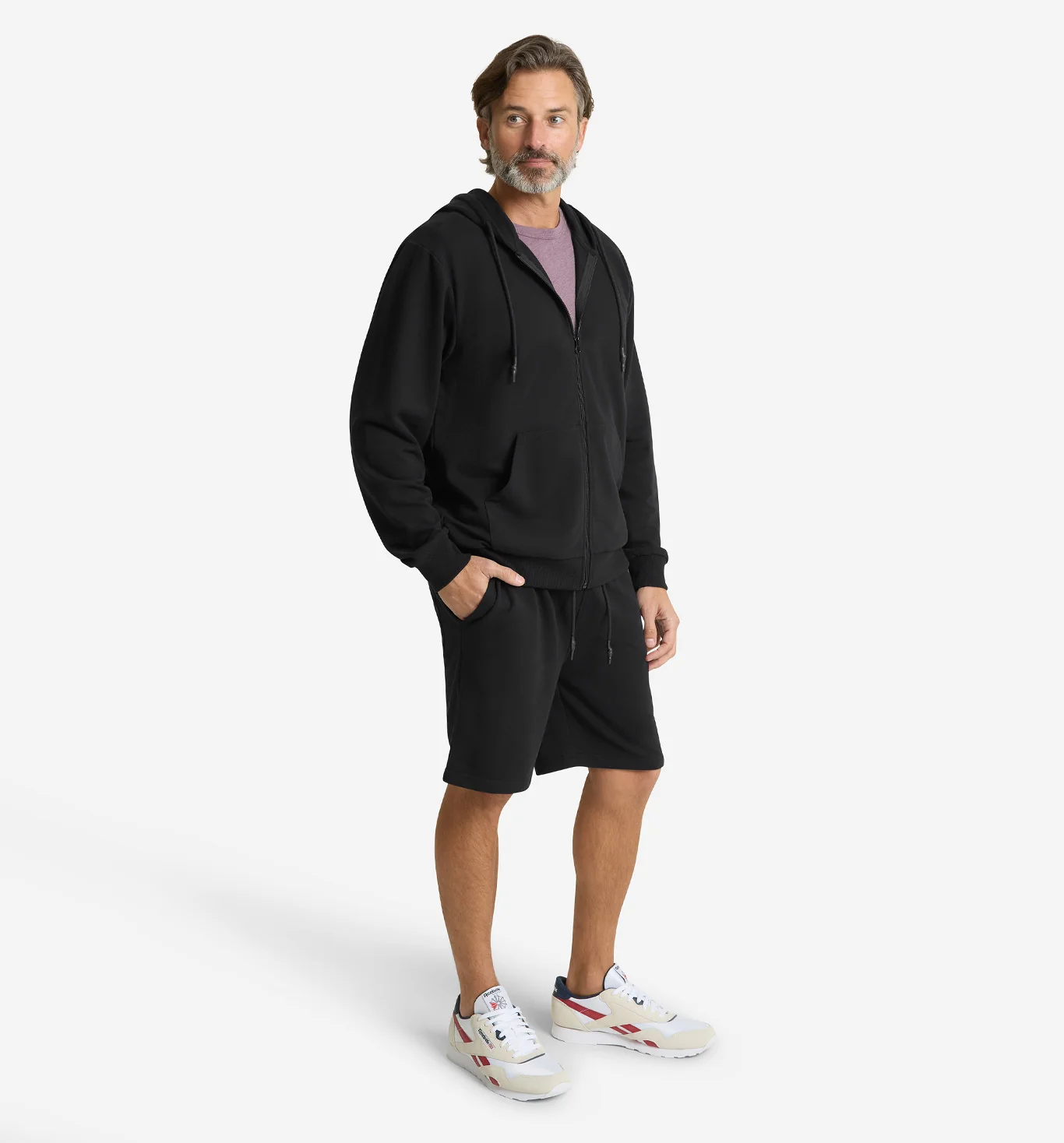 Lounge French Terry Full Zip Hoodie - Image 4