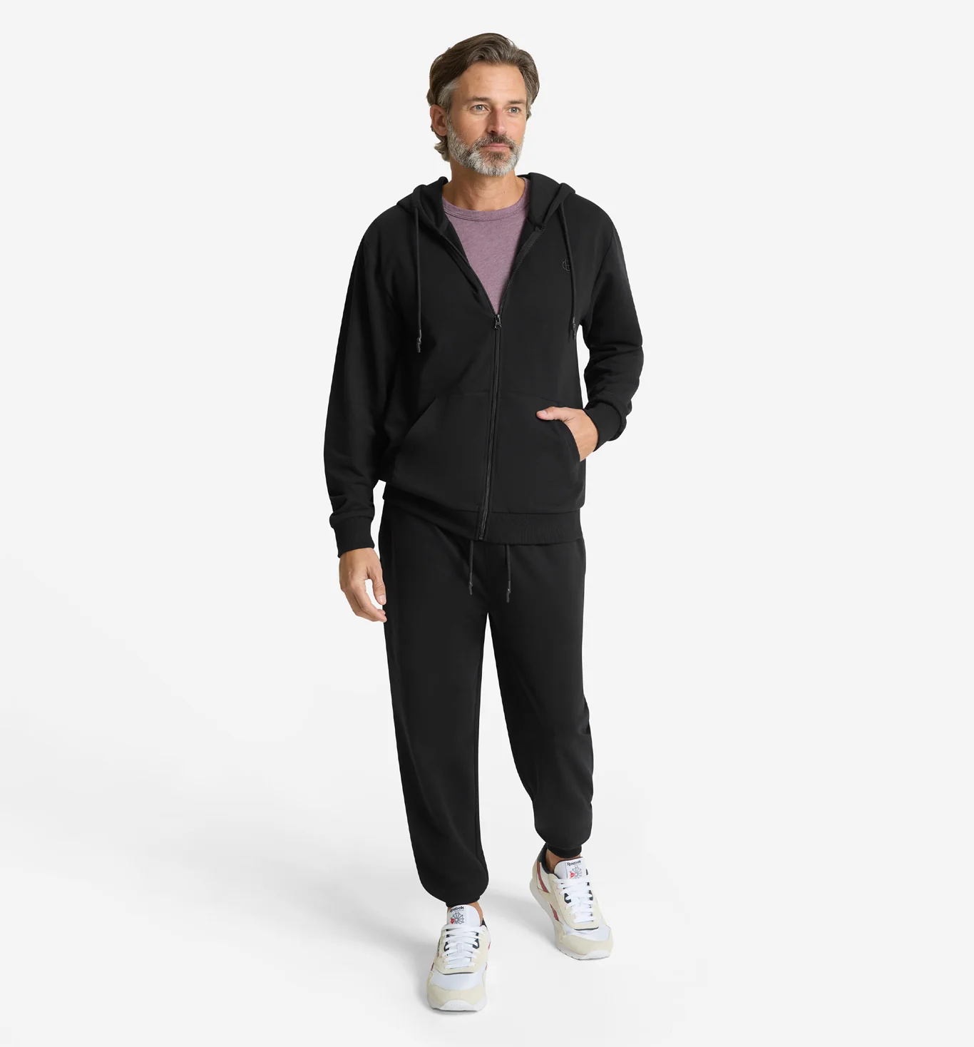 Lounge French Terry Full Zip Hoodie - Image 6