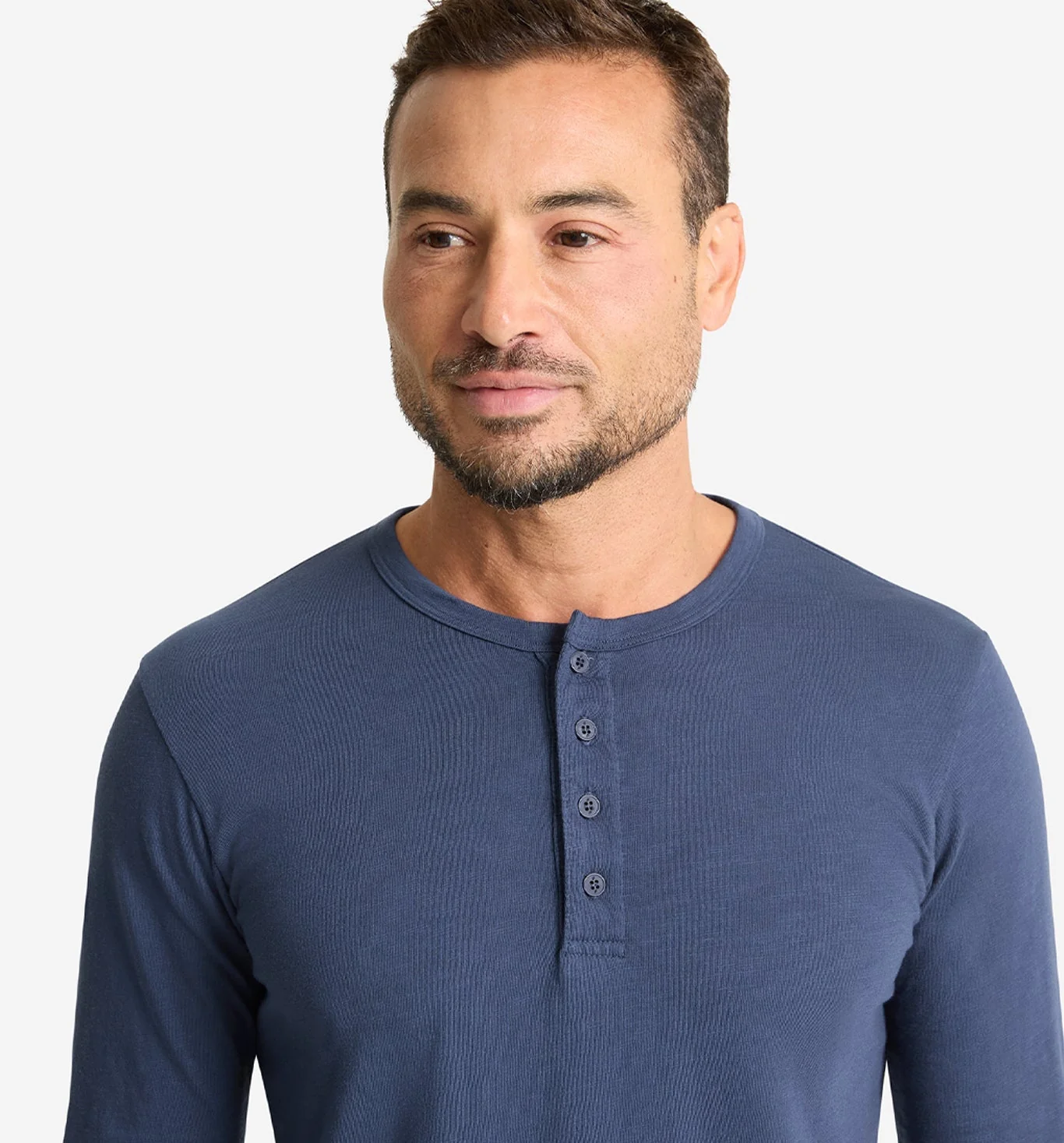 LS Slub Scallop Henley - Image 4