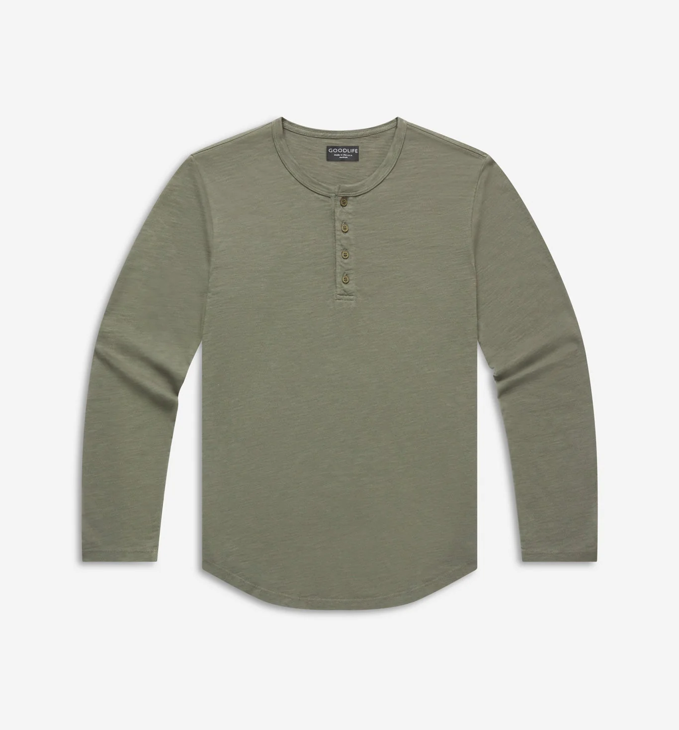 LS Slub Scallop Henley - Image 2