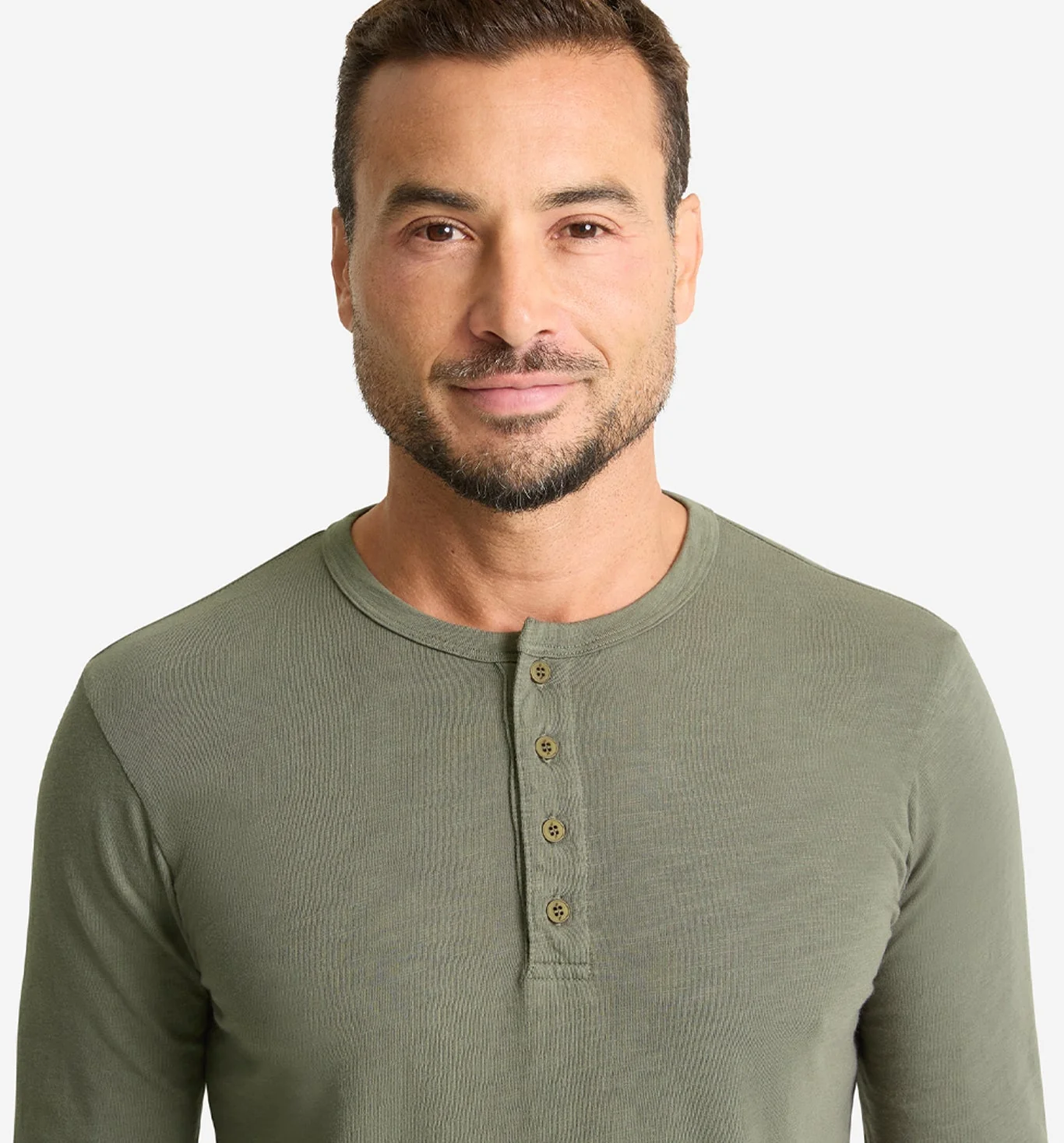 LS Slub Scallop Henley - Image 4