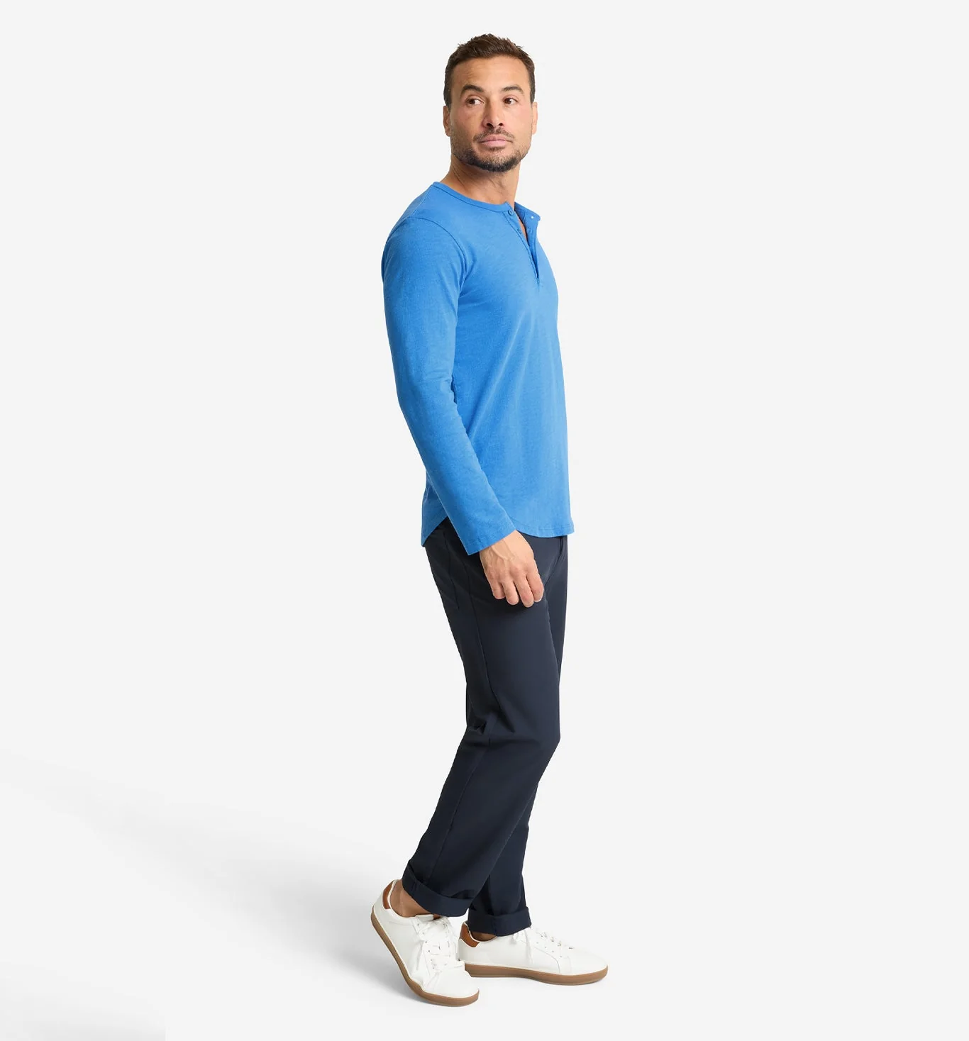 LS Slub Scallop Henley - Image 3