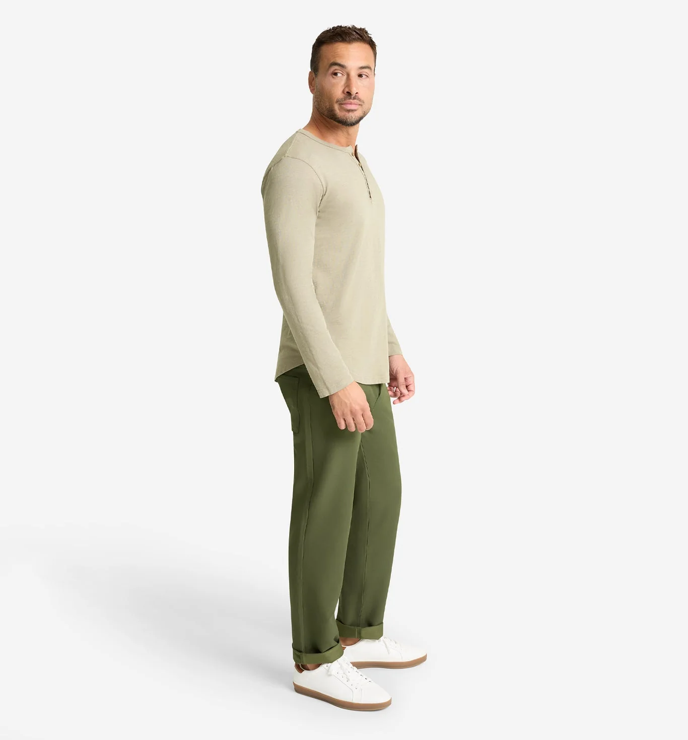 LS Slub Scallop Henley - Image 3