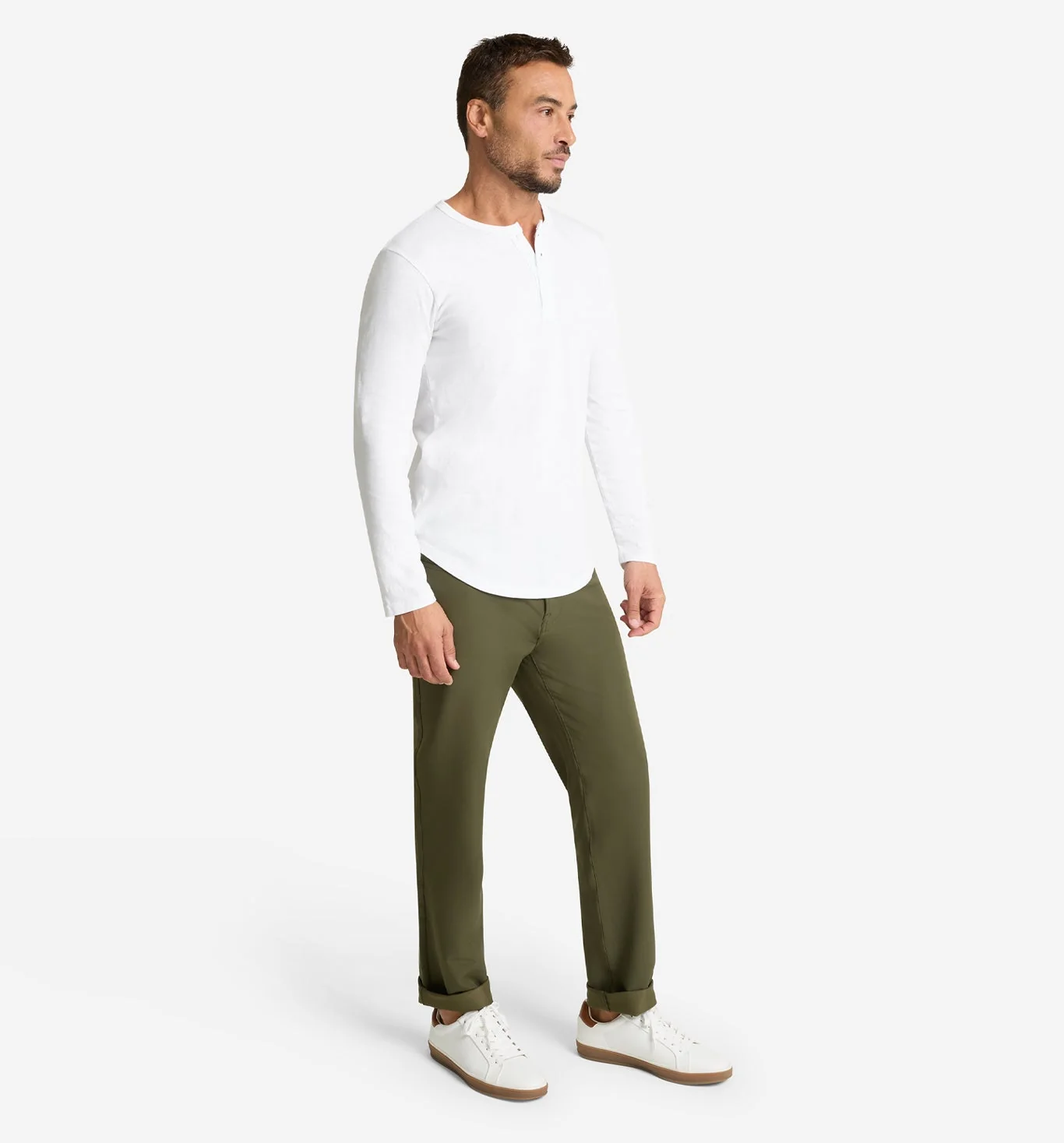 LS Slub Scallop Henley - Image 3