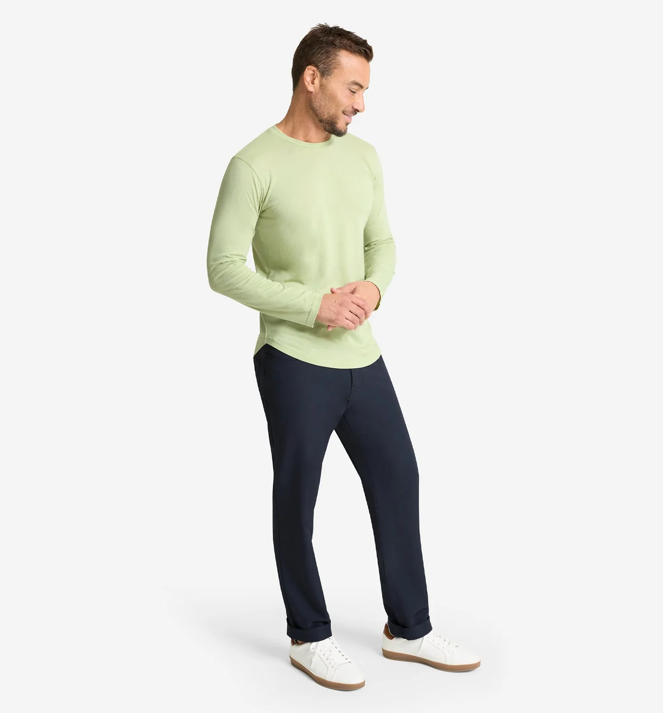 LS Tri-Blend Scallop Crew - Image 3
