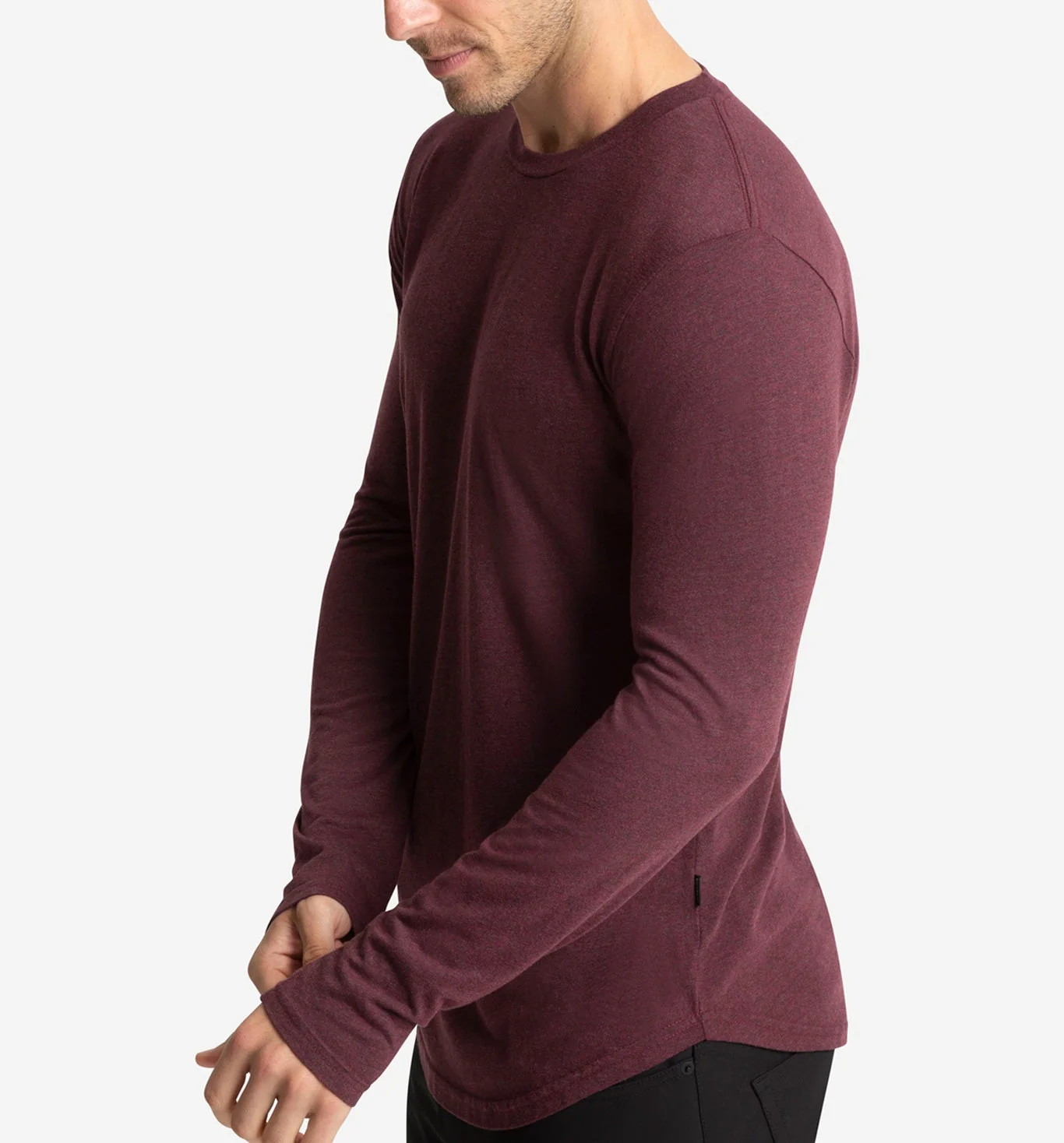 LS Tri-Blend Scallop Crew - Image 5