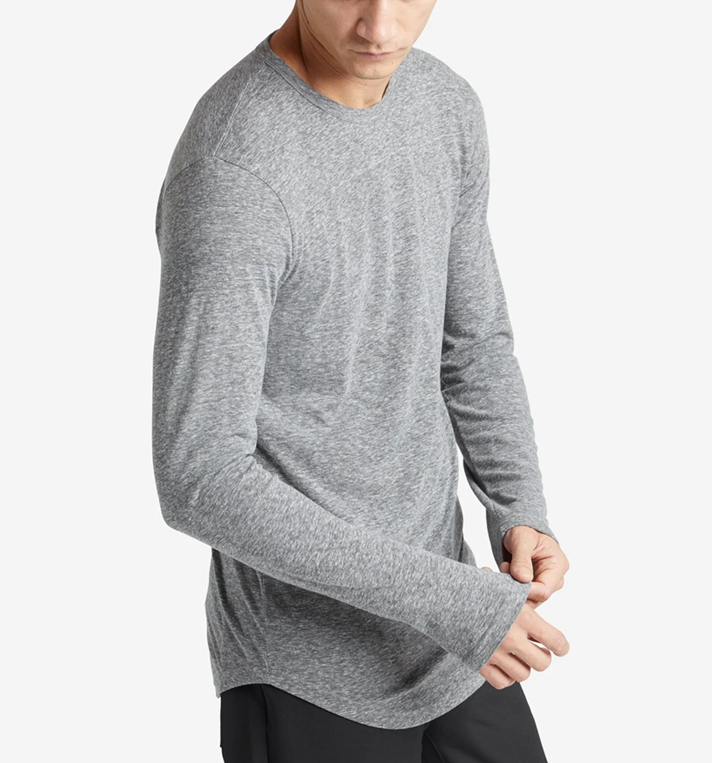 LS Tri-Blend Scallop Crew - Image 4