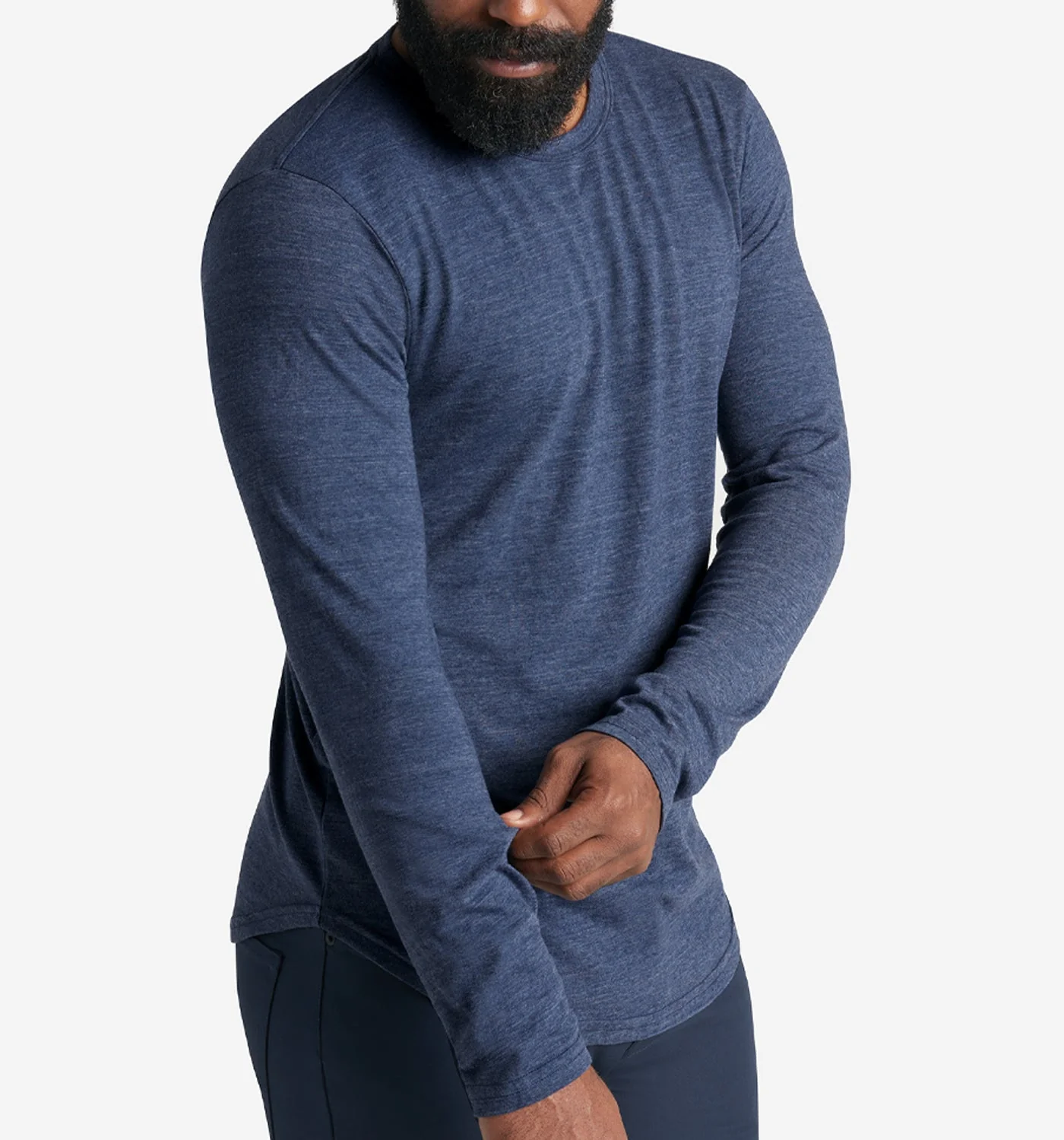 LS Tri-Blend Scallop Crew - Image 4