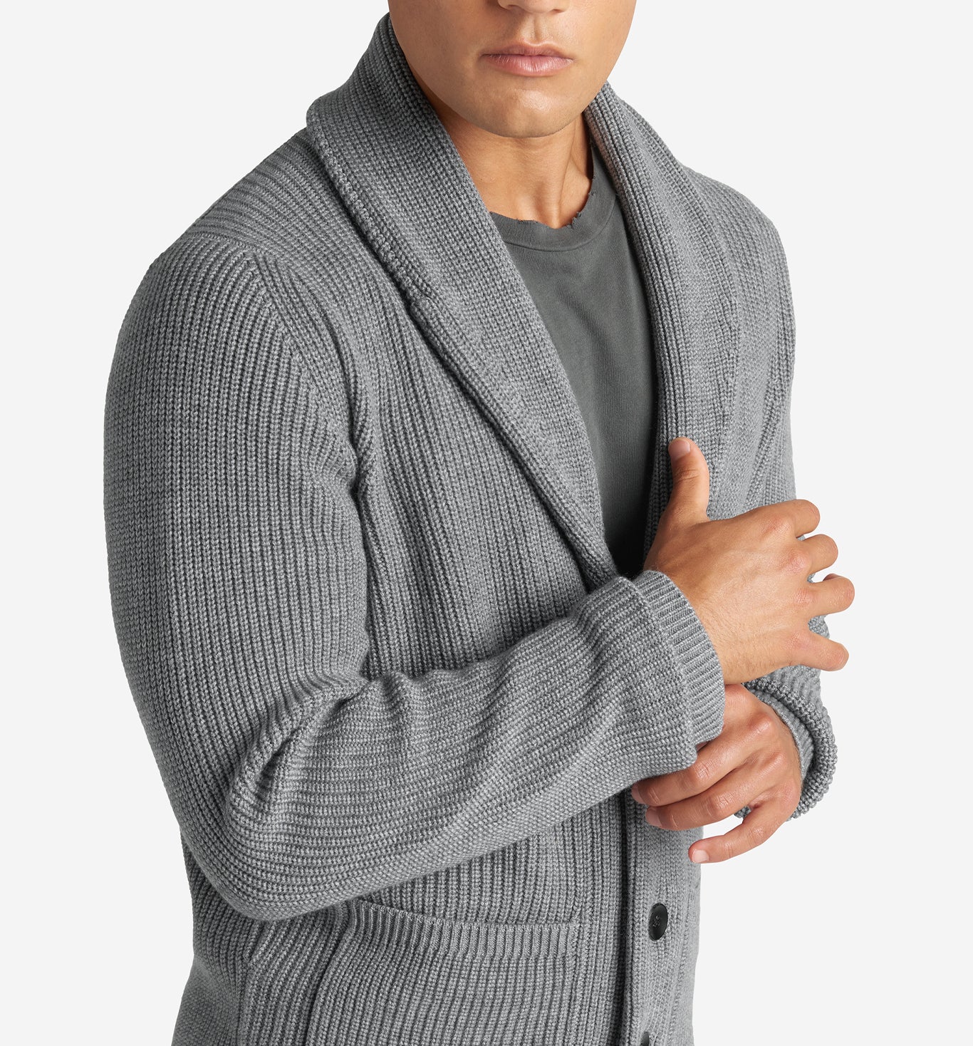 Shawl Collar Sweater - Image 3