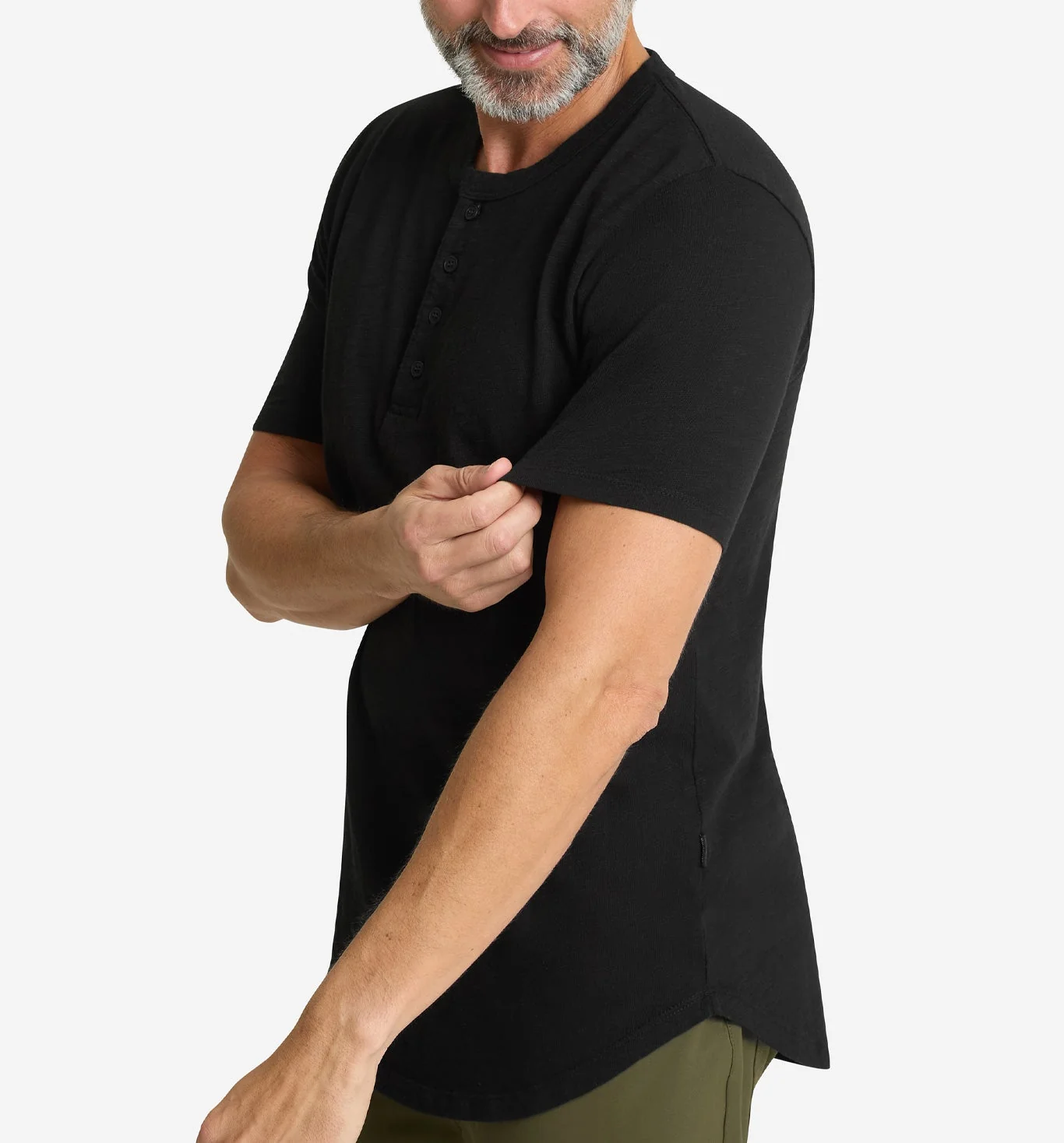 Slub Scallop Henley - Image 4