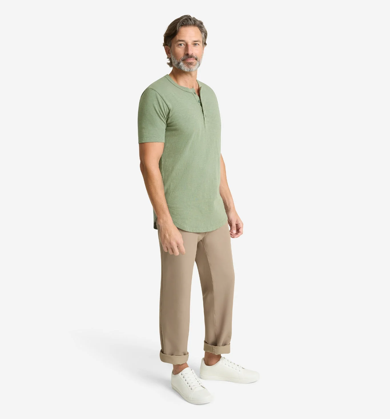 Slub Scallop Henley - Image 2