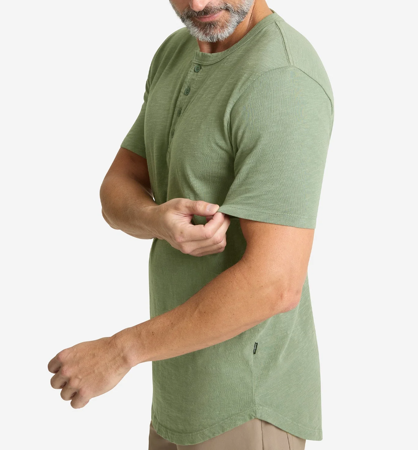 Slub Scallop Henley - Image 4