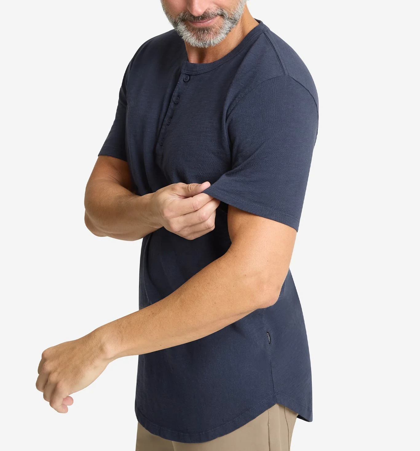Slub Scallop Henley - Image 4