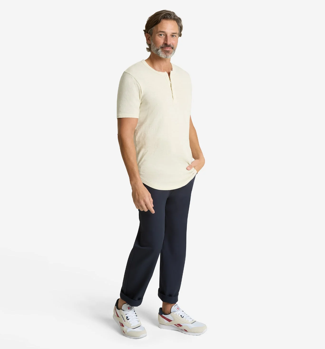 Slub Scallop Henley - Image 2