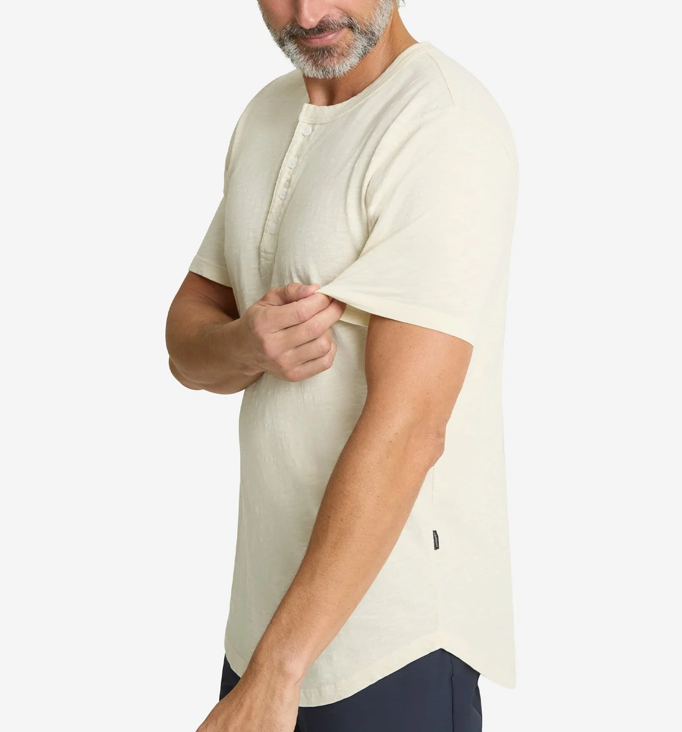 Slub Scallop Henley - Image 4