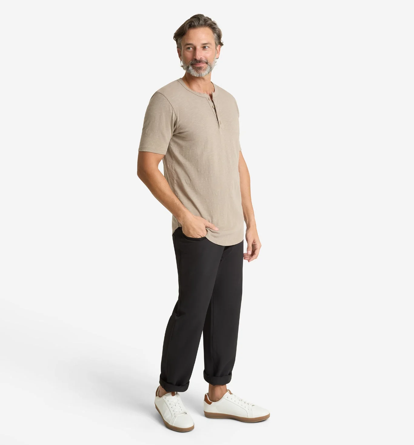 Slub Scallop Henley - Image 2