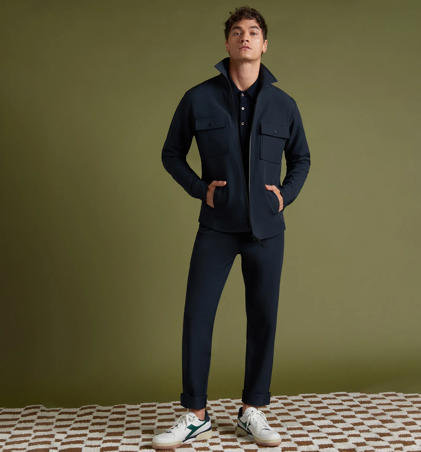 Stretch Poly Twill Shirt Jacket - Image 3
