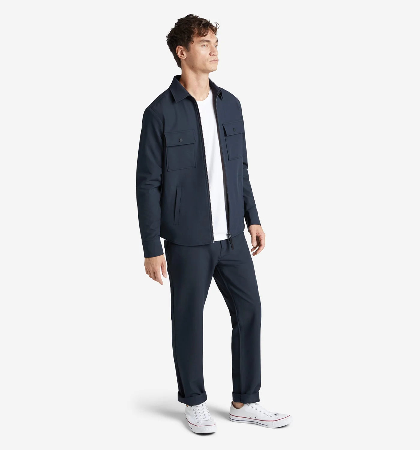 Stretch Poly Twill Shirt Jacket - Image 5