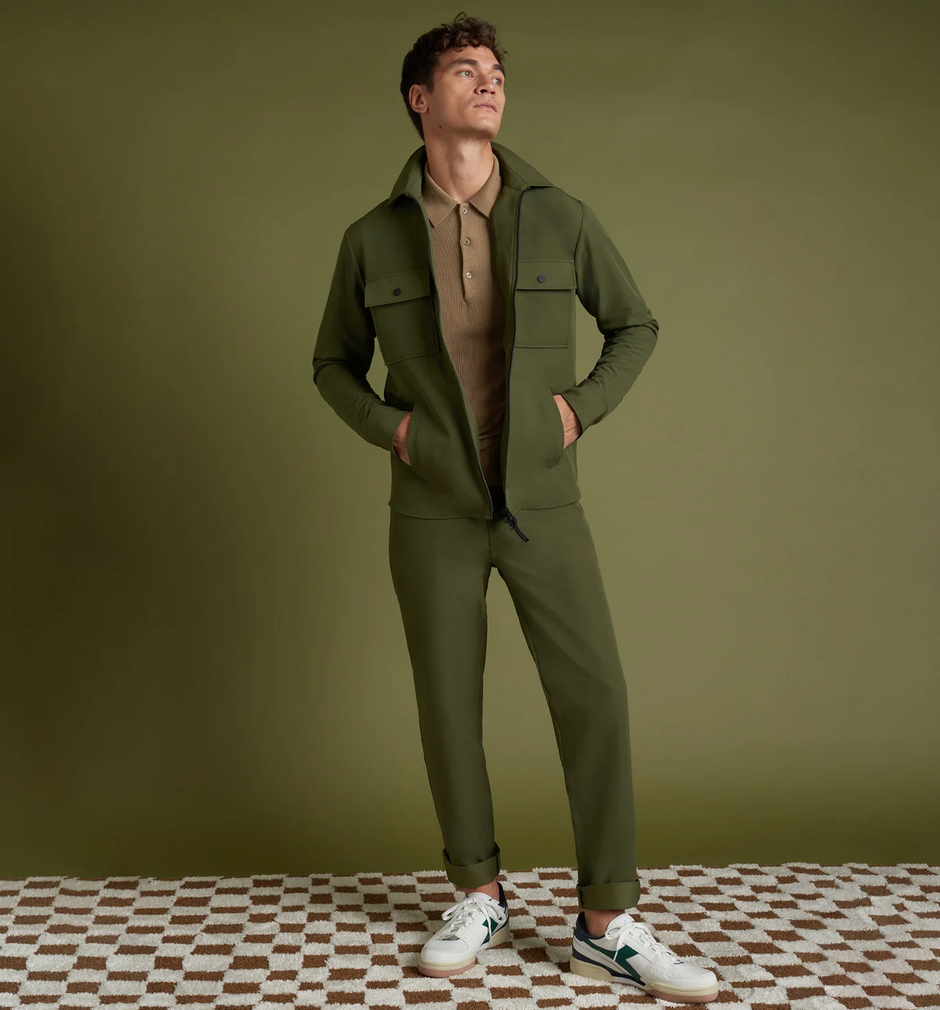 Stretch Poly Twill Shirt Jacket - Image 4