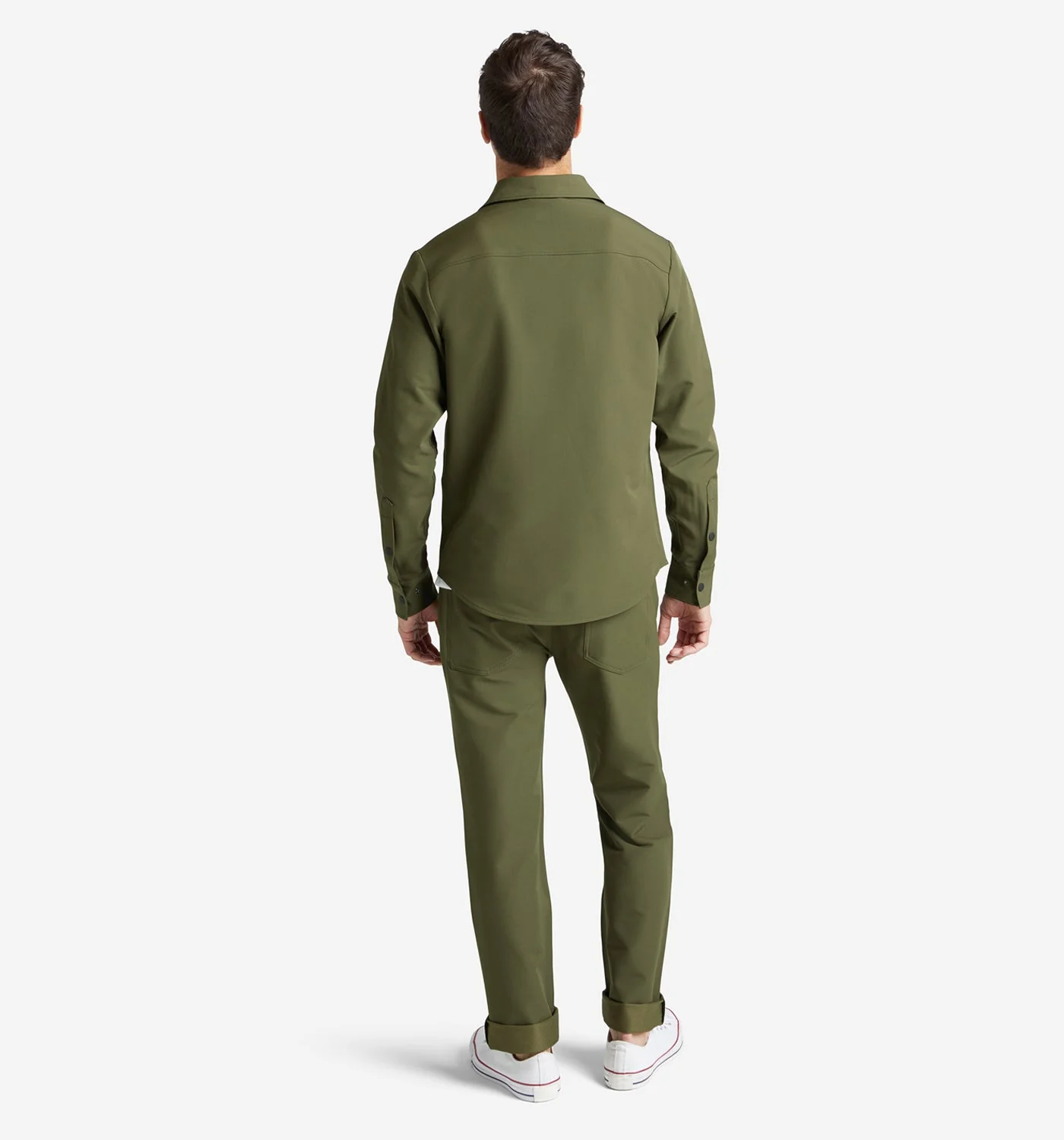 Stretch Poly Twill Shirt Jacket - Image 5