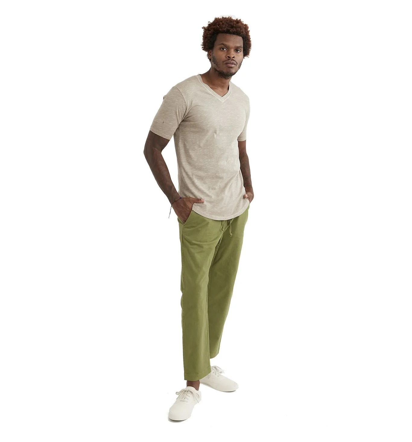 Sun-Faded Slub Scallop V - Image 3