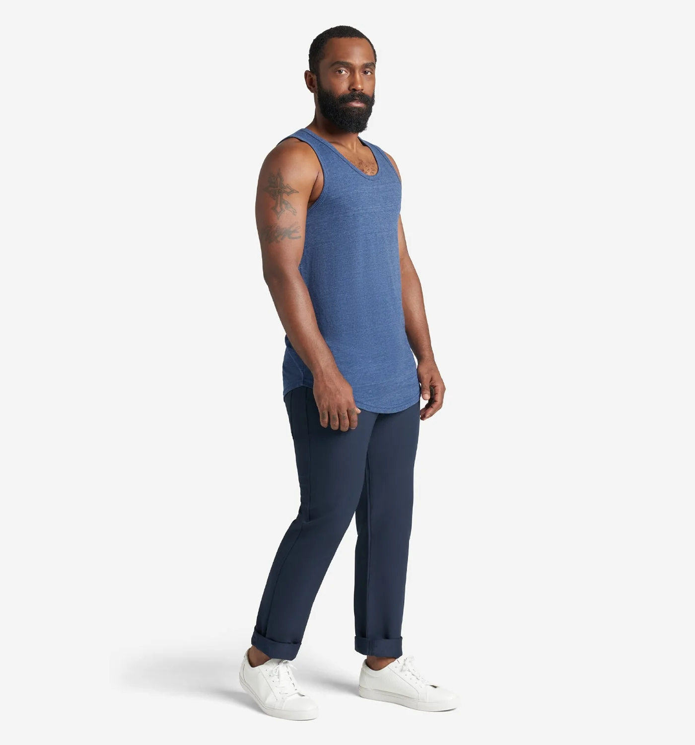 Tri-Blend Scallop Tank Top - Image 3