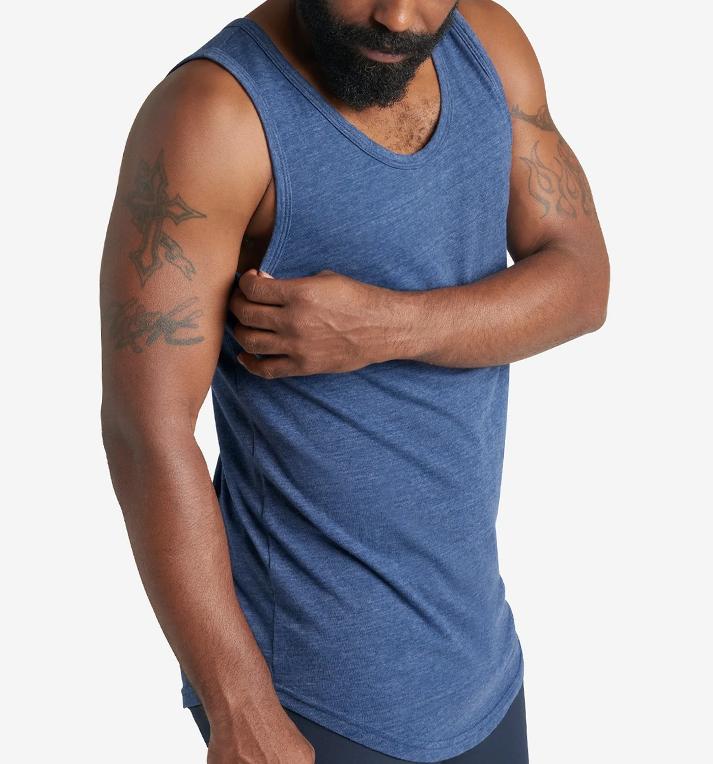 Tri-Blend Scallop Tank Top - Image 4